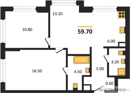 Планировка квартиры, ID 529895
