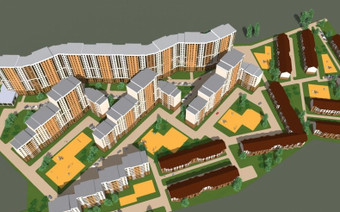 ЖК "Березовая роща" вид сверху