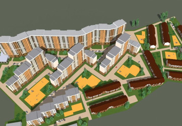 ЖК "Березовая роща" вид сверху