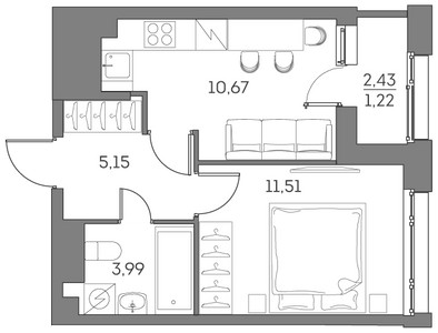Планировка квартиры, ID 553355
