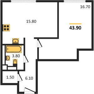 Планировка квартиры, ID 125175
