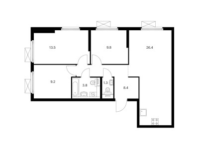 Планировка квартиры, ID 184093