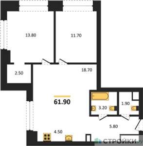 Планировка квартиры, ID 208409