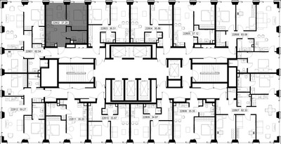 Планировка однокомнатной(квартира) площадью 37.3 квадратных метров в ЖК “ЖК SET (Сет)”
