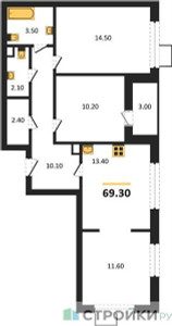 Планировка квартиры, ID 271030