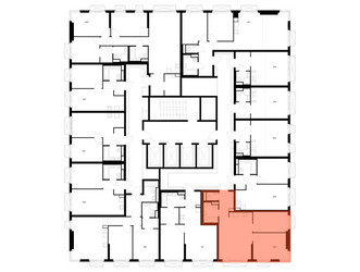 Планировка двухкомнатной(квартира) площадью 52.8 квадратных метров в ЖК “ЖК 2-й Иртышский”