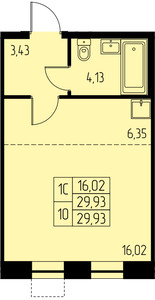 Планировка квартиры, ID 540881