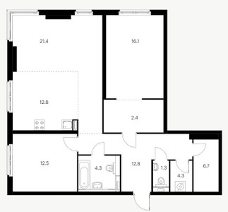 Планировка квартиры, ID 260556
