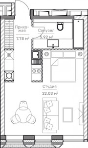 Планировка апартаментов, ID 39009