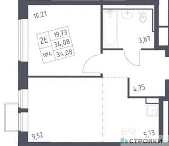 Планировка квартиры, ID 323570