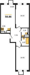 Планировка квартиры, ID 115040