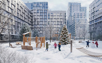 ЖК "Детали" в зимнее время