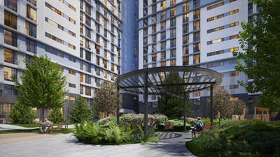 Планировка однокомнатной(квартира) площадью 37.6 квадратных метров в ЖК “ЖК Детали”