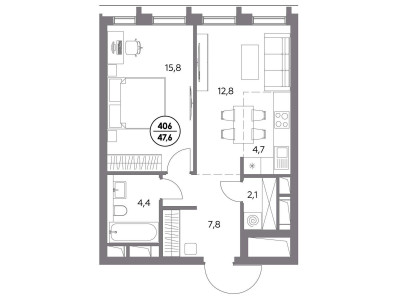 Планировка квартиры, ID 530664