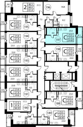 Планировка студии(квартира) площадью 29.1 квадратных метров в ЖК “ЖК Космос”