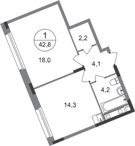 Планировка квартиры, ID 446360