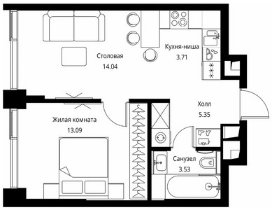 Планировка квартиры, ID 306696