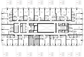 Планировка однокомнатной(квартира) площадью 35.9 квадратных метров в “Дом премиум-класса МИРА”