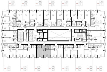 Планировка однокомнатной(квартира) площадью 35.9 квадратных метров в ЖК “Дом премиум-класса МИРА”