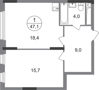 Планировка квартиры, ID 548190