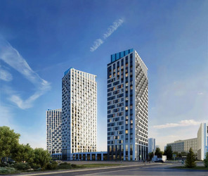 Планировка студии(квартира) площадью 28.6 квадратных метров в ЖК “Level Войковская”