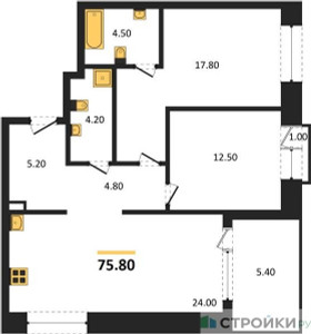 Планировка квартиры, ID 492482