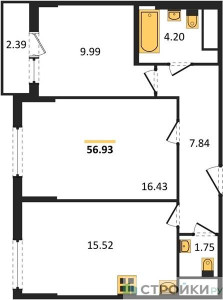 Планировка квартиры, ID 147448