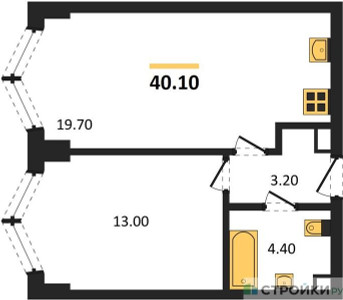 Планировка квартиры, ID 546782