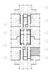 Планировка однокомнатной(квартира) площадью 39.9 квадратных метров в ЖК “ЖК SET (Сет)”