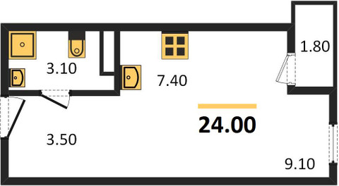 Планировка квартиры, ID 125278