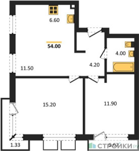 Планировка квартиры, ID 463676