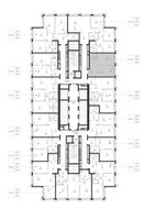 Планировка однокомнатной(квартира) площадью 39.9 квадратных метров в “ЖК SET (Сет)”