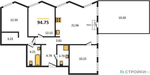 Планировка квартиры, ID 148698