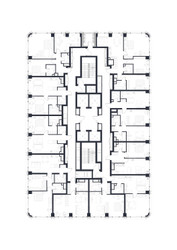 Планировка однокомнатной(квартира) площадью 46.2 квадратных метров в ЖК “ЖК 1-й Нагатинский (Первый Нагатинский)”