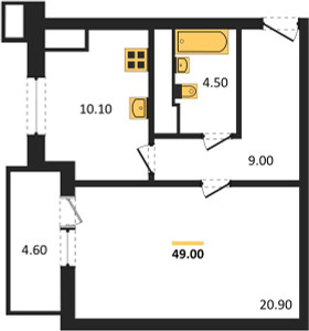 Планировка квартиры, ID 111506