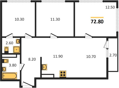 Планировка квартиры, ID 133577