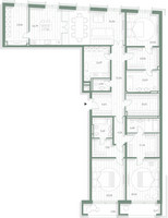 Планировка трехкомнатной(квартира) площадью 225.06 квадратных метров в “Фамильный дом Люче”