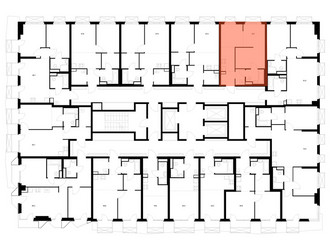 Планировка однокомнатной(квартира) площадью 34.7 квадратных метров в ЖК “ЖК 2-й Иртышский”