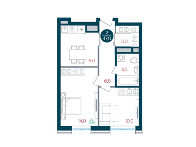 Планировка квартиры, ID 441003