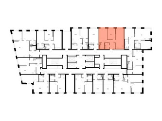 Планировка двухкомнатной(квартира) площадью 58.3 квадратных метров в ЖК “ЖК 2-й Иртышский”
