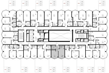 Планировка однокомнатной(квартира) площадью 36.1 квадратных метров в ЖК “Дом премиум-класса МИРА”