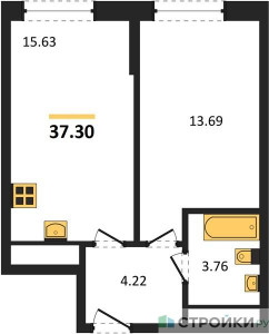 Планировка квартиры, ID 537782