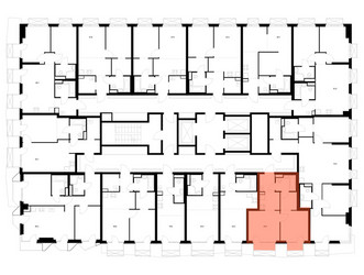 Планировка однокомнатной(квартира) площадью 34.9 квадратных метров в ЖК “ЖК 2-й Иртышский”