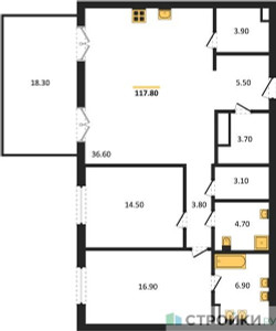 Планировка квартиры, ID 445558