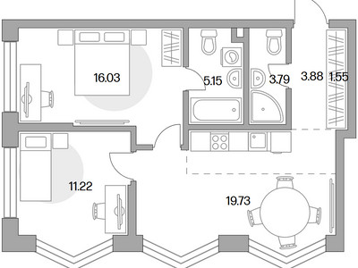 Планировка квартиры, ID 521896