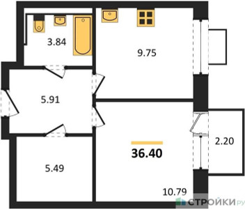 Планировка квартиры, ID 455649