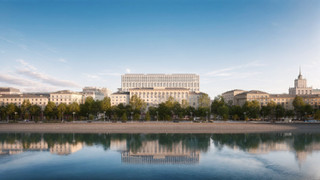 Вид на ЖК “Фрунзенская набережная” с воды