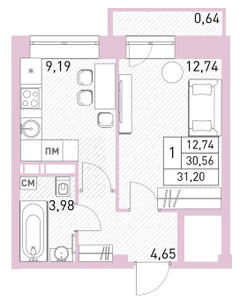 Планировка квартиры, ID 513260