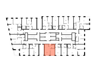 Планировка однокомнатной(квартира) площадью 36.5 квадратных метров в ЖК “ЖК 2-й Иртышский”