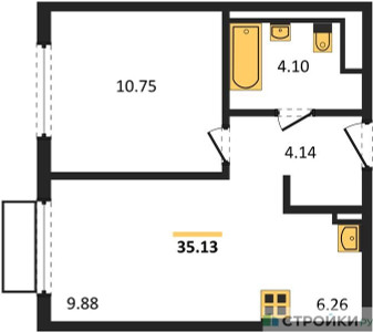 Планировка квартиры, ID 328422
